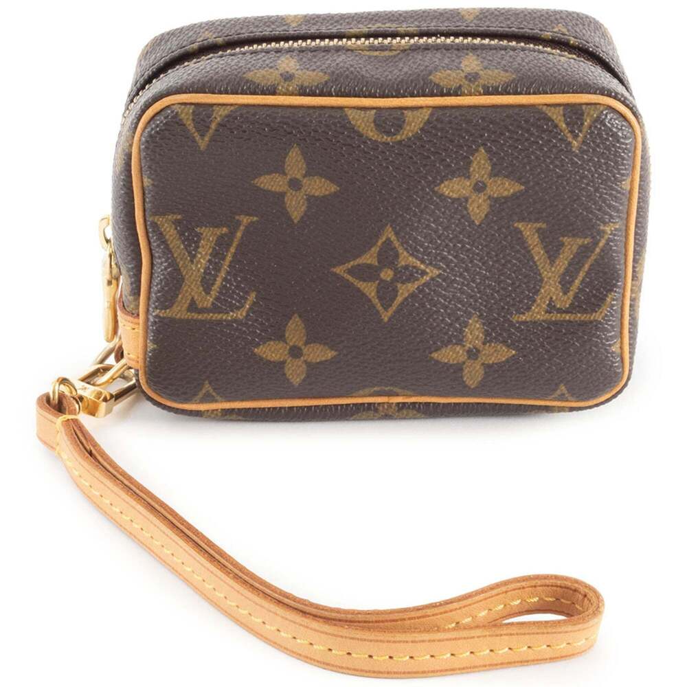 LOUIS VUITTON Authentic Brown Monogram Canvas Pouch
